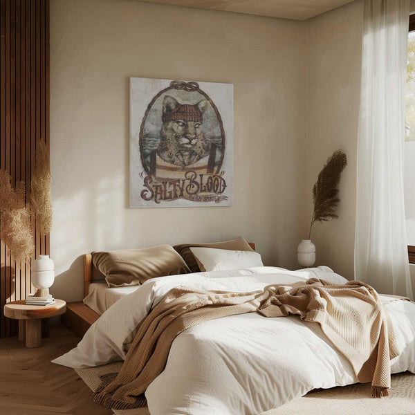 Tablou canvas „Oceanic Feline” de Mike Koubou