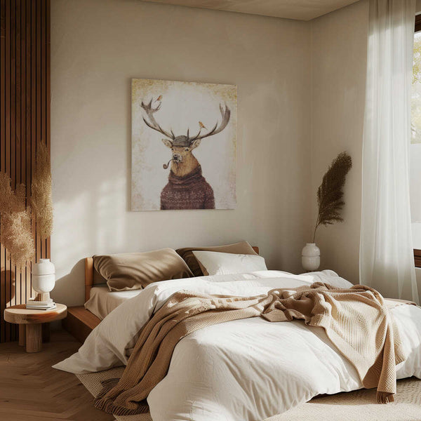 Tablou canvas „Winter Stag” de Mike Koubou