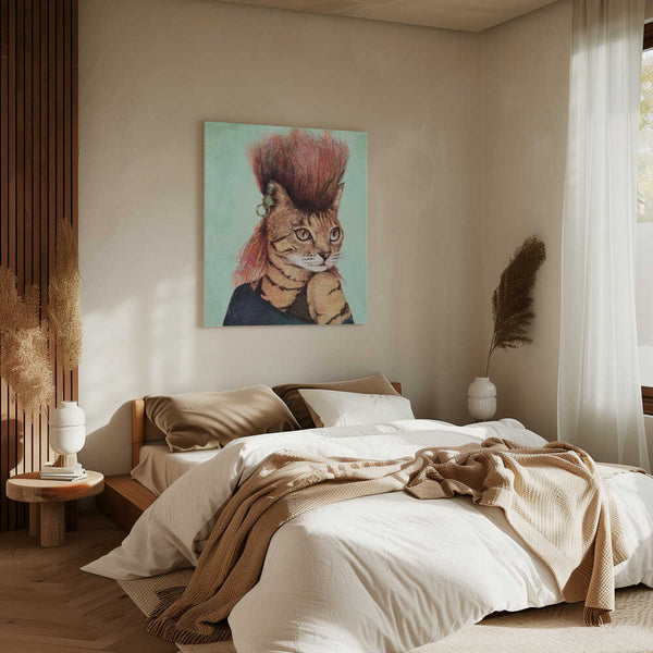 Tablou canvas „Stylish Tabby Cat” de Mike Koubou
