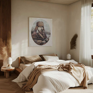 Tablou canvas „The Huntsman Wolf” de Mike Koubou