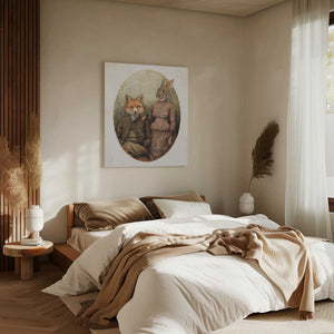Tablou canvas „The Foxes” de Mike Koubou