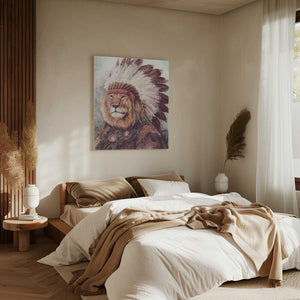 Tablou canvas „Majestic Lion” de Mike Koubou