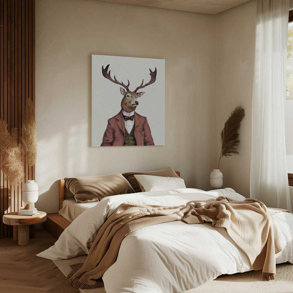 Tablou canvas „A deer With Human Attire—wearing” de Mike Koubou