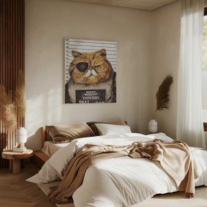 Tablou canvas „Funny Cat” de Mike Koubou