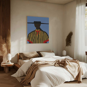 Tablou canvas „Bold Hat Woman and Stripes New Mexico Style” de THE MIUUS STUDIO