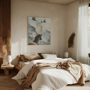 Tablou canvas „Bubbly Skiing” de Andreas Magnusson