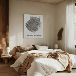 Tablou canvas „Gran Canaria Vintage Map” de Nicholas