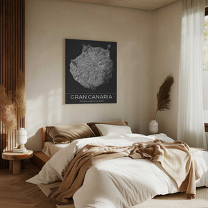 Tablou canvas „Gran Canaria Vintage Map” de Nicholas
