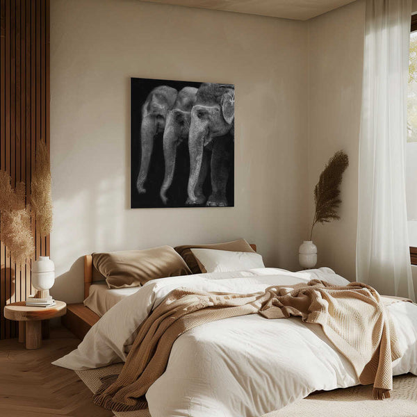 Tablou canvas „Nature\'s great masterpiece, an elephant; the only harmless great thing ...” de Yvette Depaepe