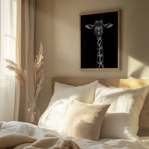 Tablou înramat „Giraffe Portrait” de WildPhotoArt