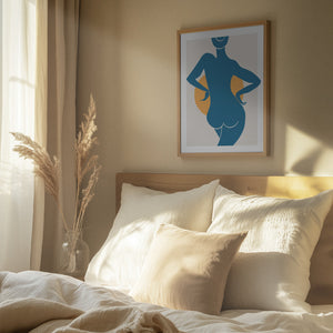 Tablou înramat „Blue Woman” de Pictufy Studio II