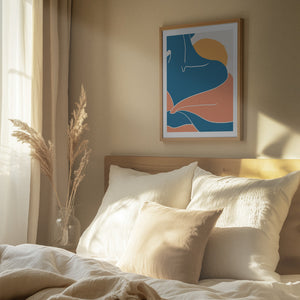 Tablou înramat „Blue Shoulder” de Pictufy Studio II