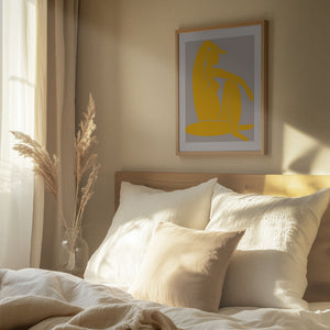 Tablou înramat „Yellow Figure” de Pictufy Studio II