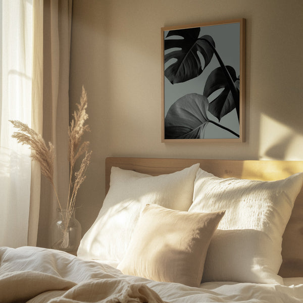 Tablou înramat „Monstera Teal 07” de Pictufy Studio III