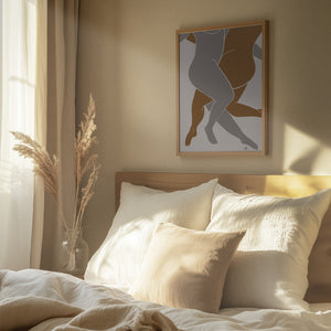 Tablou înramat „Lovers Beige” de Pictufy Studio II