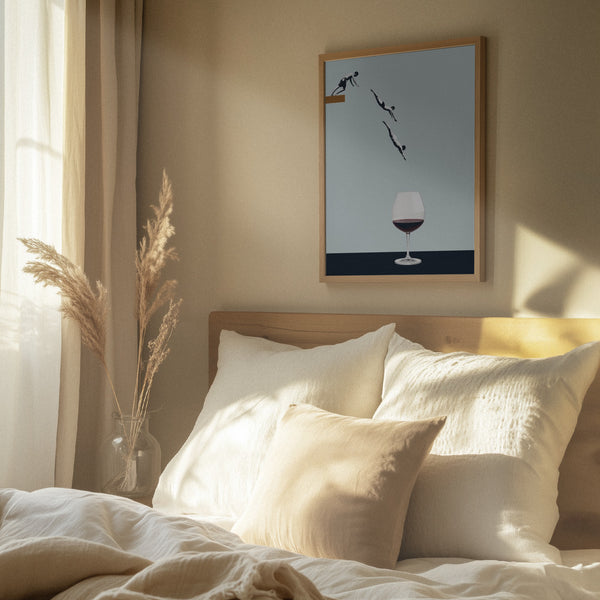 Tablou înramat „Your best friends forget you get old” de Maarten Léon