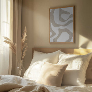 Tablou înramat „Sandy Contours” de uplusmestudio