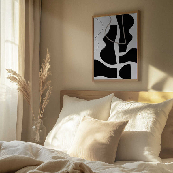 Tablou înramat „Flowing Silhouettes” de uplusmestudio