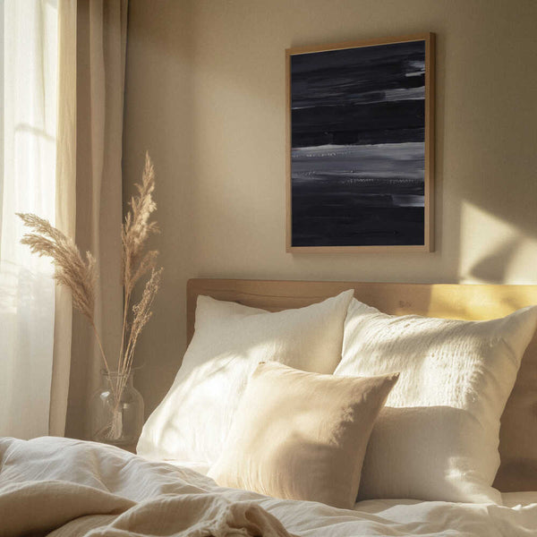 Tablou înramat „Expressive Monochrome Strokes” de uplusmestudio