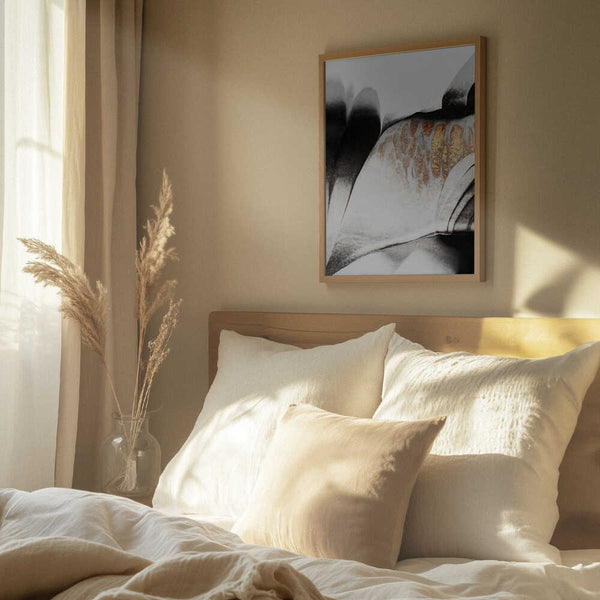 Tablou înramat „Gold Veins” de Elisabeth Fredriksson