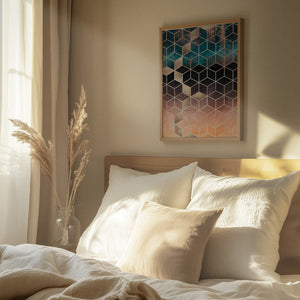 Tablou înramat „Ombre Dream Cubes” de Elisabeth Fredriksson