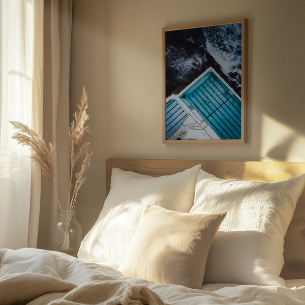 Tablou înramat „Most famous ocean pool in Australia” de Asad Sarfraz