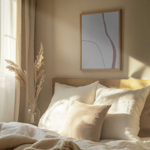 Tablou înramat „Curved Traces” de uplusmestudio