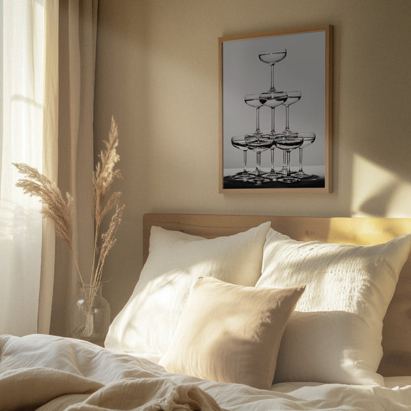 Tablou înramat „Champagne tower_6” de Pictufy Studio III