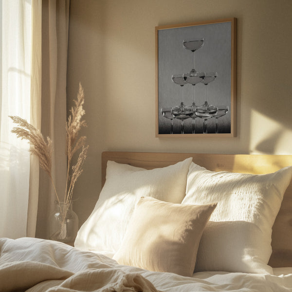 Tablou înramat „Champagne tower_9” de Pictufy Studio III