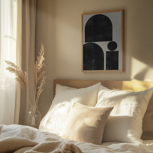 Tablou înramat „Geometric Silence” de THE MIUUS STUDIO