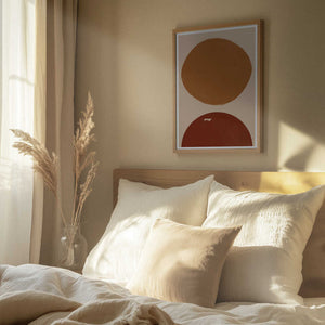 Tablou înramat „Dual Circles Harmony” de THE MIUUS STUDIO