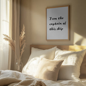 Tablou înramat „I am the captain of this ship” de Pictufy Studio II