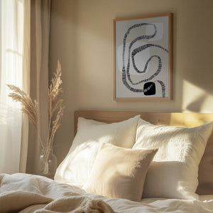 Tablou înramat „Monochrome Paths” de uplusmestudio