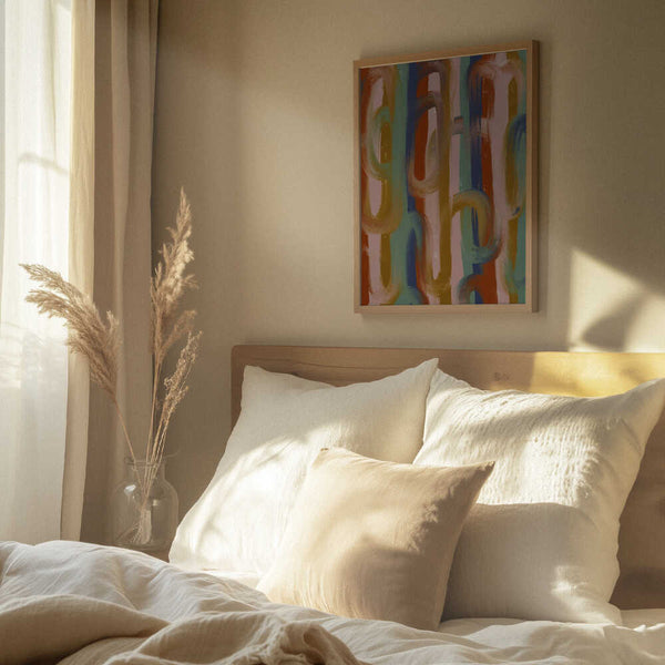 Tablou înramat „Flowing Hues Harmony” de Treechild