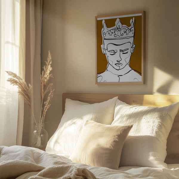 Tablou înramat „Silent Monarch” de Treechild