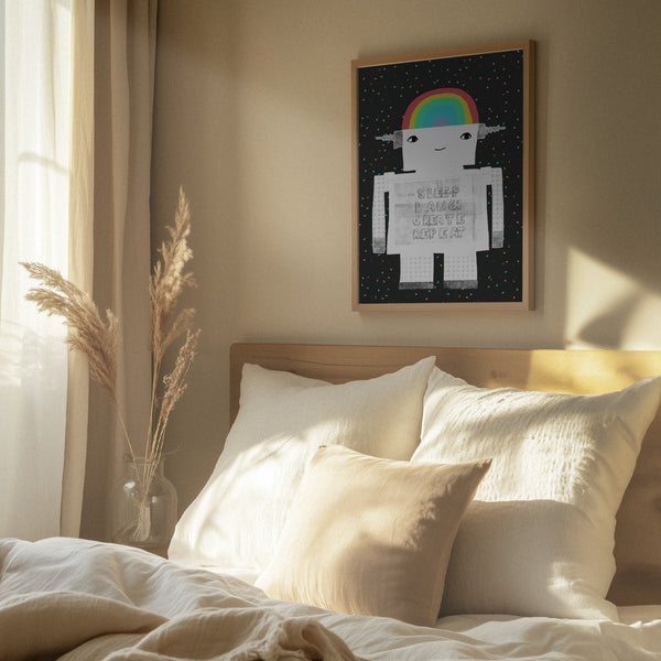 Tablou înramat „Life in Circuits” de Treechild