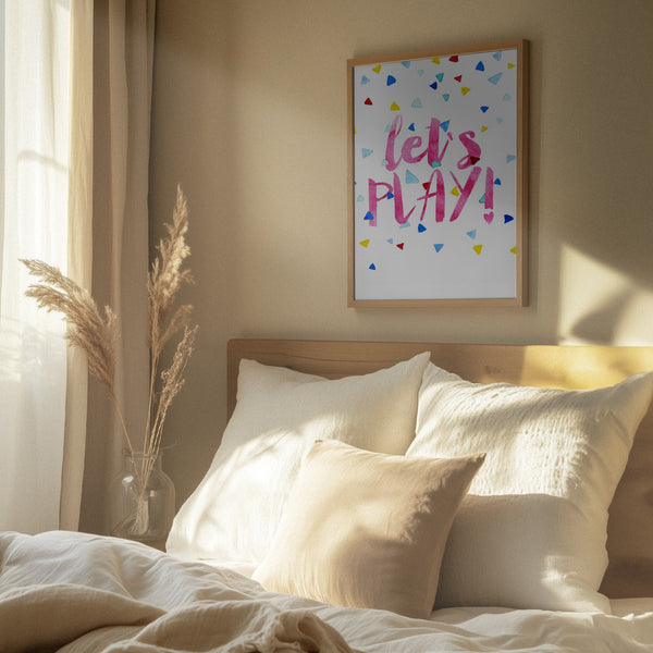 Tablou înramat „Playful Confetti Burst” de Treechild