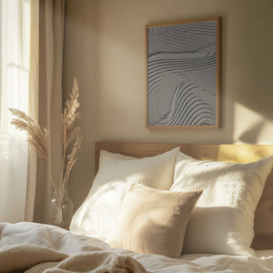 Tablou înramat „Mud Texture 14 Beige” de Pictufy Studio III
