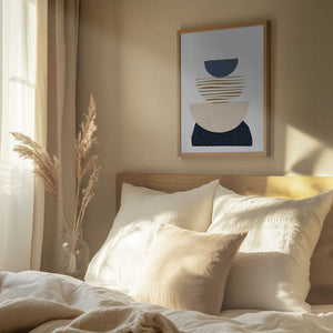 Tablou înramat „boho blue-3” de Sally Ann Moss