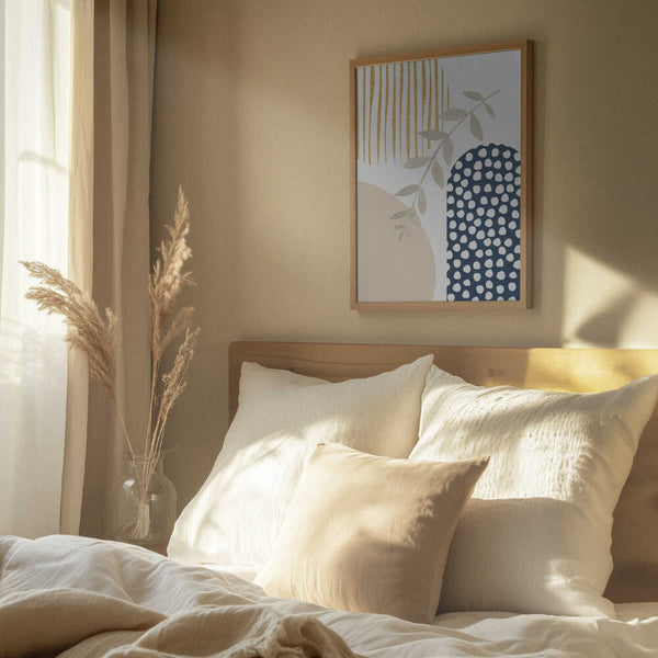 Tablou înramat „boho blue-1” de Sally Ann Moss