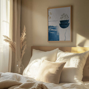 Tablou înramat „Calm Blues-1” de Sally Ann Moss