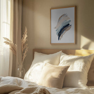 Tablou înramat „Smooth Shapes-1” de Sally Ann Moss