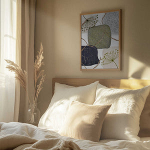 Tablou înramat „Green-Grey-2” de Sally Ann Moss
