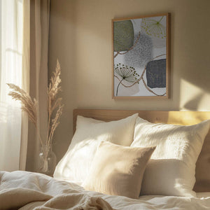 Tablou înramat „Green-Grey-1” de Sally Ann Moss