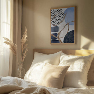 Tablou înramat „Aesthetic Blues-3” de Sally Ann Moss