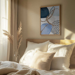 Tablou înramat „Aesthetic Blues-2” de Sally Ann Moss