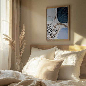 Tablou înramat „Aesthetic Blues-1” de Sally Ann Moss