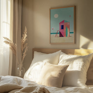 Tablou înramat „Surf Hut” de longwayhome