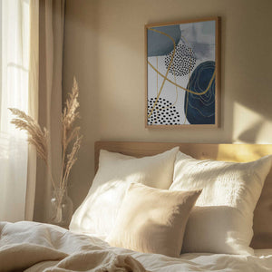 Tablou înramat „Shapley Blue-2” de Sally Ann Moss