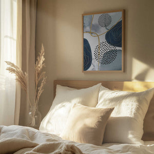 Tablou înramat „Shapley Blue-1” de Sally Ann Moss